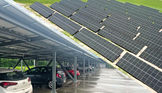 sistem de structură panou fotovoltaic pentru parc solar şi parcare fotovoltaică