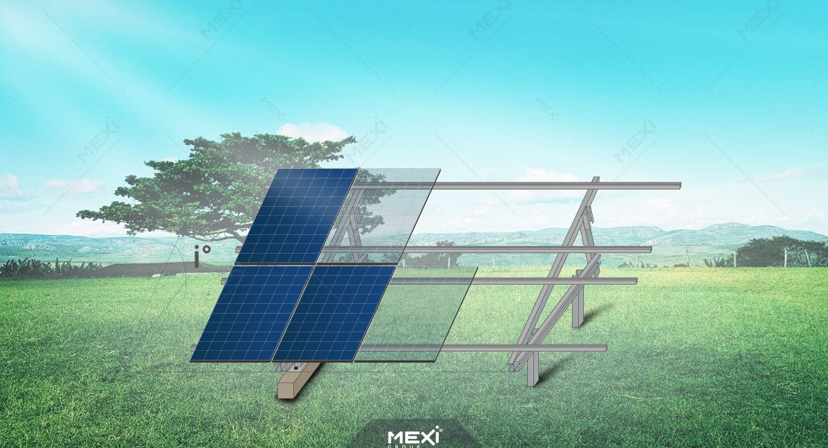 structură metalică ajustabilă la sol pentru panouri solare
