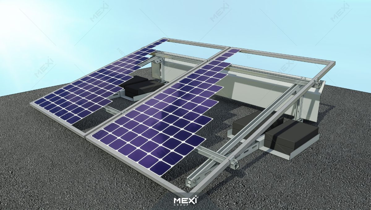 sistem reglabil de montare panouri solare pe acoperiș