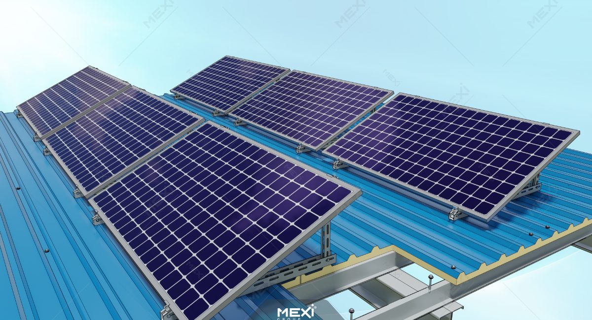 suport panou solar cu unghi reglabil pentru acoperișuri