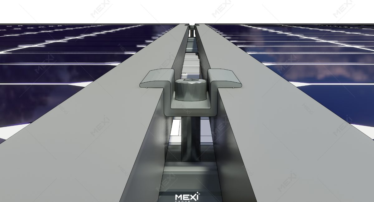 clemă de prindere între panouri fotovoltaice