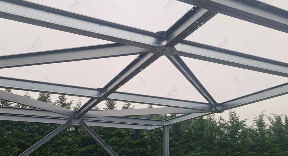 structură acoperiș pentru carport solar